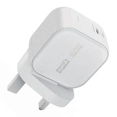 Promate Ultra Compact 67W GaN Charger with USB-C Port White