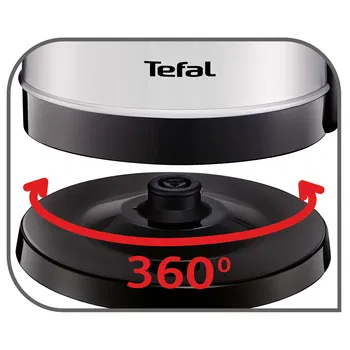 Tefal Stainless Steel Kettle 2400 watt 1.7 L., Silver, KI150D27