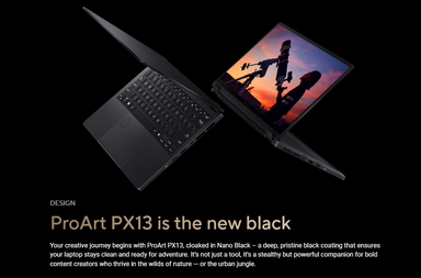أسوس رايزن AI 9 HX 370 RTX™ 4050 32GB 1TB SSD 13.3" W11 أسود