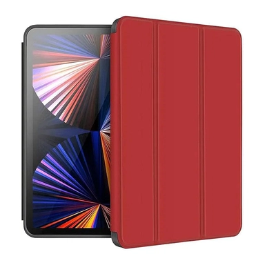 حافظة جلدية فاخرة لجهاز Apple iPad Air 10.9 بوصة مقابل iPad 11 بوصة باللون الأحمر