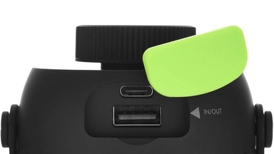  جوي، مصباح قابل للطي + مكبر صوت + بطارية متنقلة، أسود 