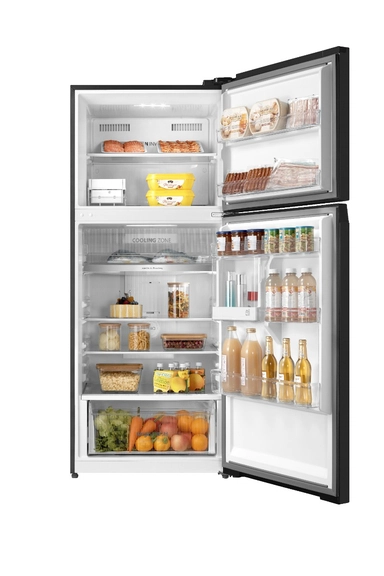 Toshiba Top Freezer  Refrigerator 14.5 cu.ft, Glossy Gray, GR-RT559WE-PMU(49)