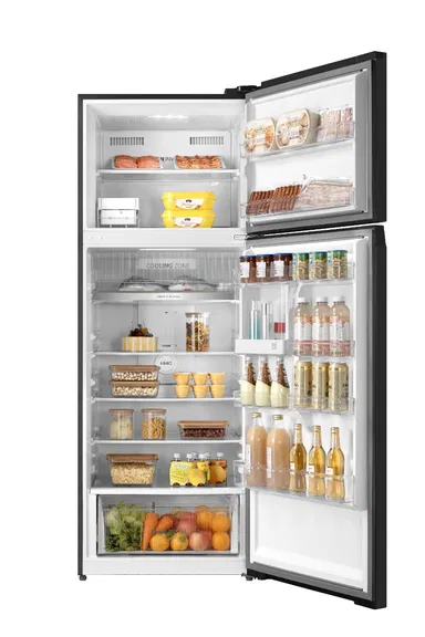 Toshiba Top Freezer  Refrigerator 16.4 Cu.ft. Glossy Gray, GR-RT624WE-PMU(37)