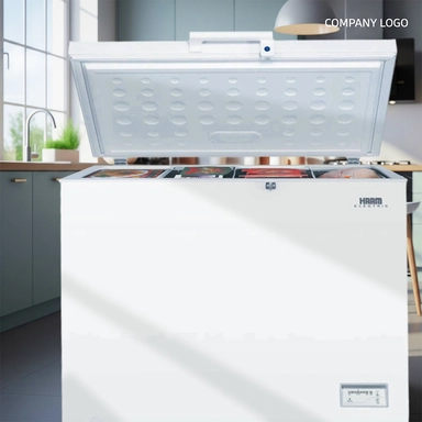 Haam Chest Freezer 8.9 cu ft White Inverter, HM400FR-O23INV