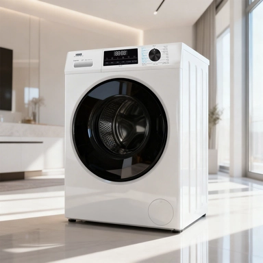 غسالة هام امامية 10 كيلو Inverter ابيض  HMFL10WH25INV