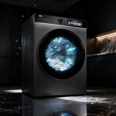 غسالة هام أمامية 10 كيلو Inverter   فضي غامق  HMFL10SH25INVH