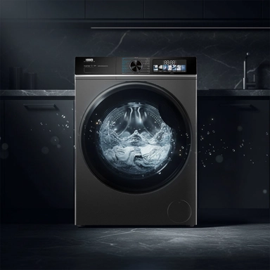 غسالة هام أمامية 10 كيلو Inverter   فضي غامق  HMFL10SH25INVH