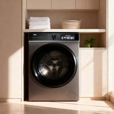 غسالة هام امامية 12 كيلو Inverter فضي غامق  HMFL12SH25INVHG