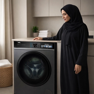 غسالة هام امامية 12 كيلو Inverter فضي غامق  HMFL12SH25INVHG