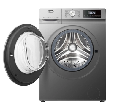 غسالة هام أمامية 10 كيلو، تنشيف 6 كيلو، موتور انفرتر، فضي - HMFL10D6S-22