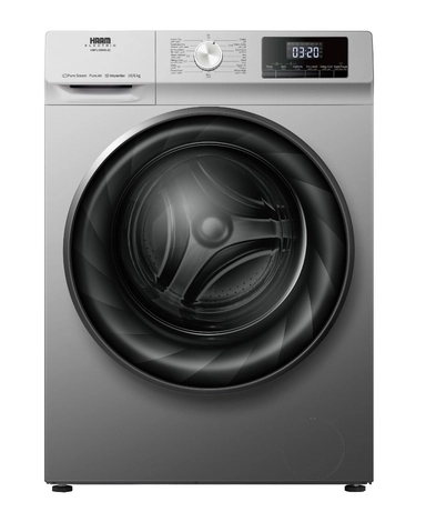 غسالة هام أمامية 10 كيلو، تنشيف 6 كيلو، موتور انفرتر، فضي - HMFL10D6S-22