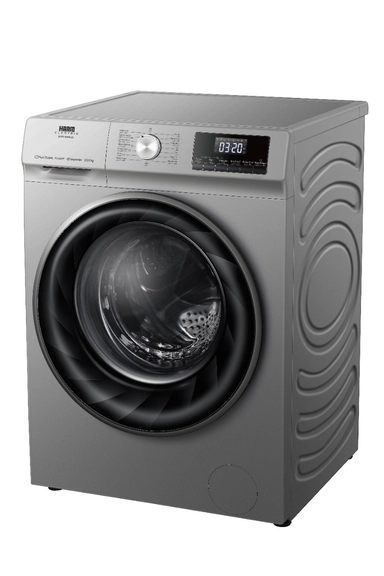 غسالة هام أمامية 10 كيلو، تنشيف 6 كيلو، موتور انفرتر، فضي - HMFL10D6S-22