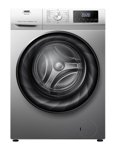 Haam Front Load Washing Machine 12 KG, Inverter, Silver, HMFL12S-22N
