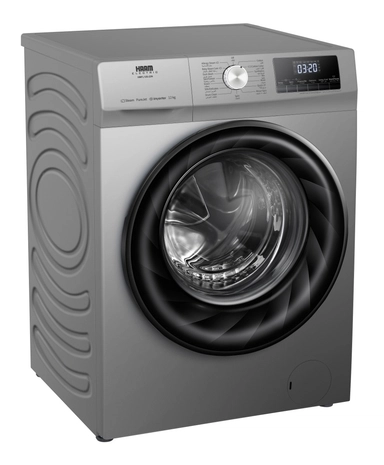 Haam Front Load Washing Machine 12 KG, Inverter, Silver, HMFL12S-22N