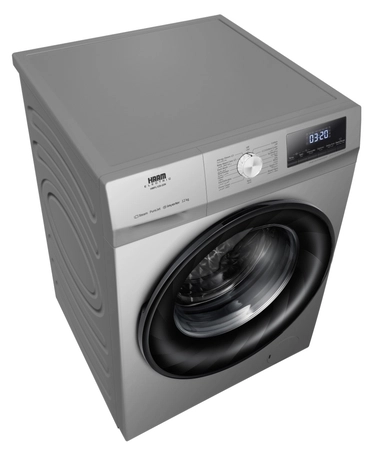Haam Front Load Washing Machine 12 KG, Inverter, Silver, HMFL12S-22N
