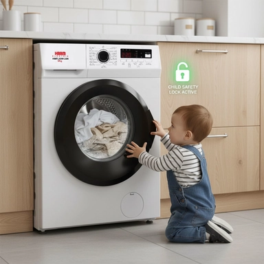 غسالة هام تحميل أمامي، 6 كيلو، أبيض - HMFL60W-24N