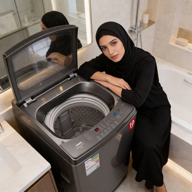 غسالة هام تعبئة علوية، 10 كيلو، فضي - HWM10S-24N