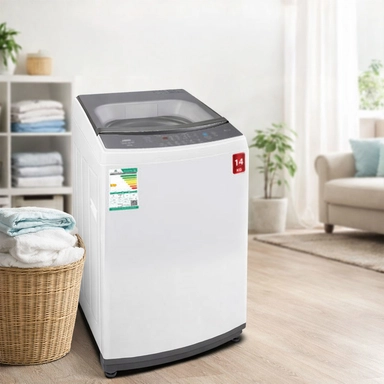 غسالة هام تعبئة علوية، 14 كيلو، أبيض - HWM14W-24N