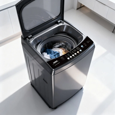 Haam Top Load Washing Machine, 19kg, Inverter Motor, Silver, HWM19S-24N