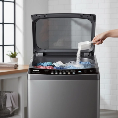 Haam Top Load Washing Machine, 19kg, Inverter Motor, Silver, HWM19S-24N