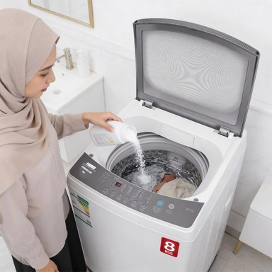 غسالة هام تعبئة علوية، 8 كيلو، أبيض - HWM8W-24N