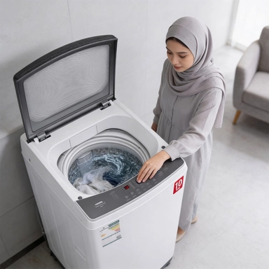 غسالة هام تعبئة علوية 10 كيلو أبيض HWM10W-24N 