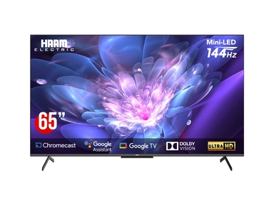 تلفزيون هام، 65 بوصة، 4K UHD، ذكي، Google TV، Mini LED، مع ريسيفر مدمج- MiHM65UH795KGO144H
