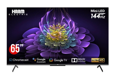 تلفزيون هام، 65 بوصة، 4K UHD، ذكي، Google TV، Mini LED، مع ريسيفر مدمج- MiHM65UH795KGO144H