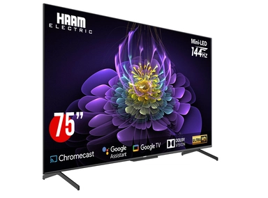 تلفزيون هام، 75 بوصة، 4K UHD، ذكي، Google TV، Mini LED، مع ريسيفر مدمج - MiHM75UH795KGO144H