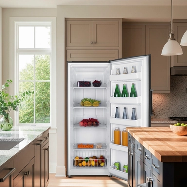 Haam Upright Freezer, 1 Door, Steel, 15.3 Feet, HM520SFR-O23INV