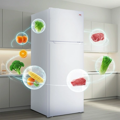 ثلاجة هام بابين، 11 قدم مكعب، ابيض - HM340WRF-O23DF