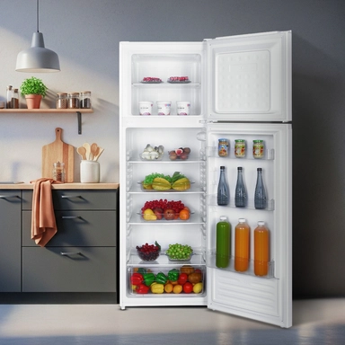 ثلاجة هام بابين، 11 قدم مكعب، ابيض - HM340WRF-O23DF