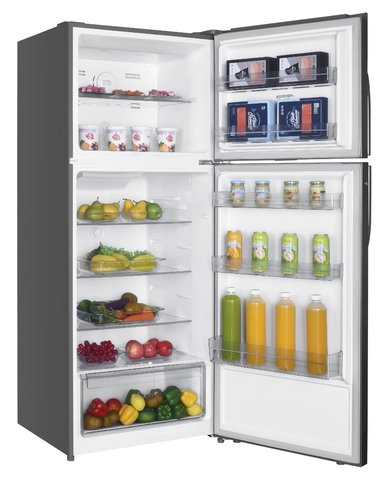 ثلاجة هام بابين، 14.9 قدم مكعب، ستيل - HM580SRF-O23