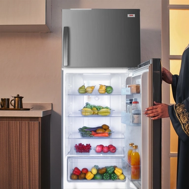 ثلاجة هام بابين، 14.9 قدم مكعب، ستيل - HM580SRF-O23