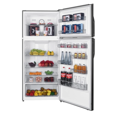 ثلاجة هام بابين، 18.6 قدم مكعب، إنفرتر، ستيل - HM680SRF-O23INV