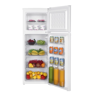 ثلاجة هام بابين، 6.4 قدم مكعب، بدون إنفرتر، ابيض - HM250WRF-O23DF