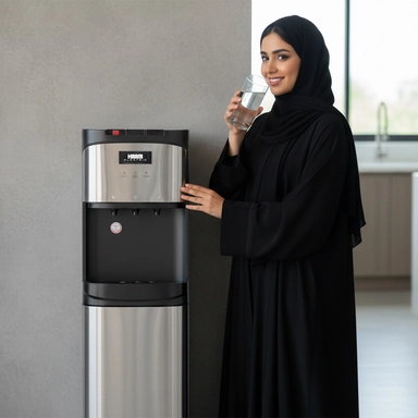 برادة هام تعبئة سفلية، حار / بارد / معتدل، 3 صنابير، استيل – HM-DW90-M24