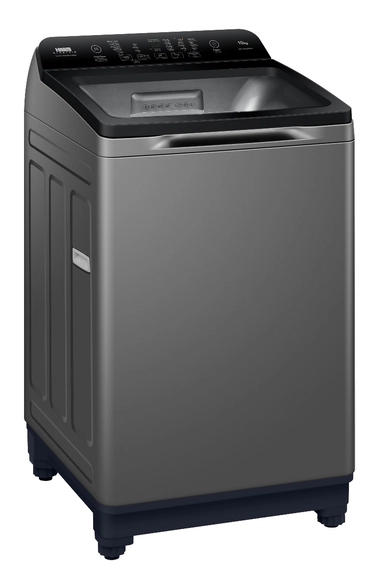 غسالة هام إنفرترتعبئة علوية، 10 كجم، 8 برامج، فضي غامق – HMTL10SH25INVBP