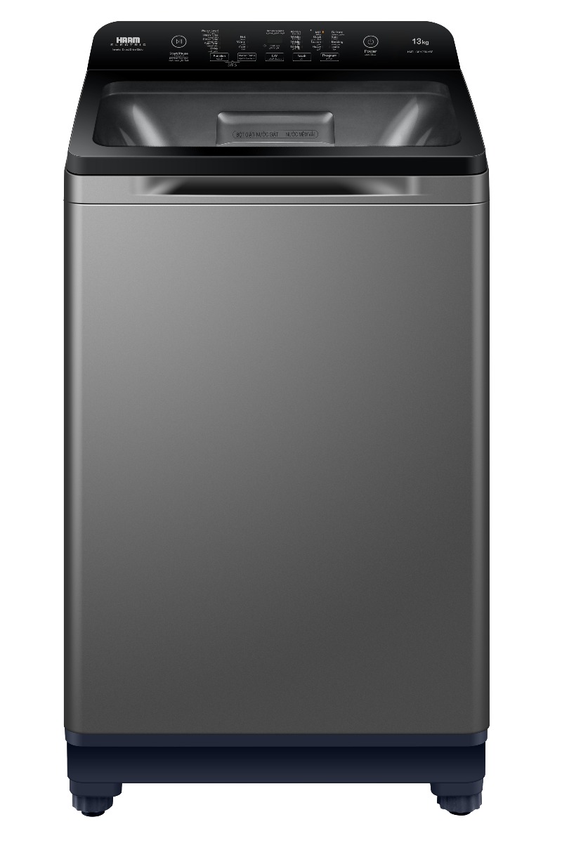 غسالة هام إنفرتر تعبئة علوية، 13 كجم، 8 برامج، فضي غامق – HMTL13SH25INVBP