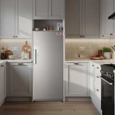 ثلاجة هام باب واحد، 11 قدم مكعب، ستيل - HM428SRF-H23