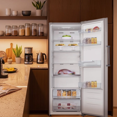 ثلاجة هام باب واحد، 11 قدم مكعب، ستيل - HM428SRF-H23