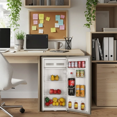 ثلاجة هام باب واحد،3.1 قدم مكعب، فضي - HM120SRF-O23