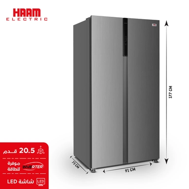 ثلاجة هام، 20.5 قدم مكعب، إنفرتر، ستيل - HM940SSD-O23INV