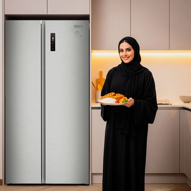 ثلاجة هام دولابي، 22 قدم مكعب، إنفرتر، ستيل - HM970SSG26INV