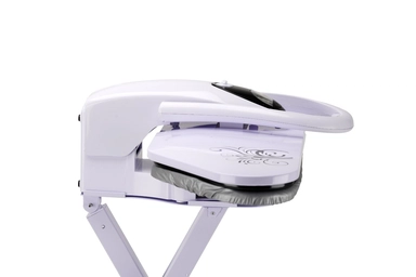 كاوية هام بخار كبس 34 بوصة، سعة خزان المياه 500 مل، 2200 واط، بشاشة، أبيض - HM34SP-WN24