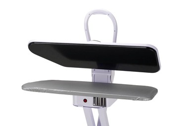 كاوية هام بخار كبس 34 بوصة، سعة خزان المياه 500 مل، 2200 واط، بشاشة، أبيض - HM34SP-WN24