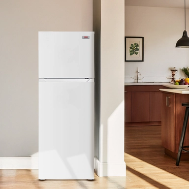Haam Top Freezer Refrigerator, 8.7 Cu. Ft, Inverter, White - HM310WRF-O24INV