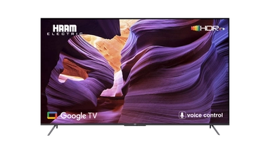 شاشة هام 85 بوصة دقة 4K UHD ذكي LED مع مستقبل مدمج – HM85UH545KGO