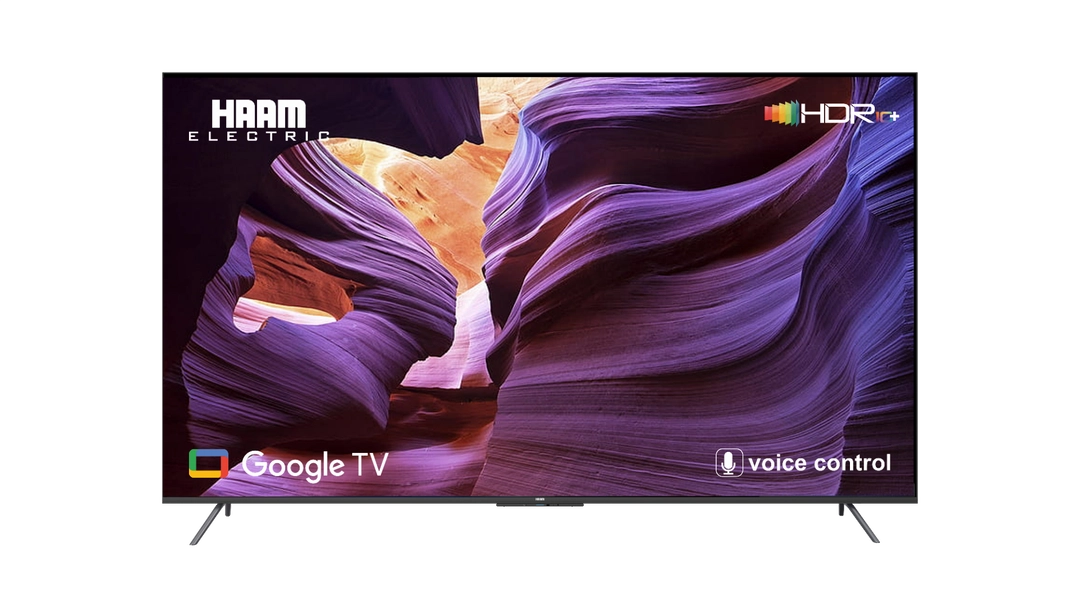 شاشة هام 85 بوصة دقة 4K UHD ذكي LED مع مستقبل مدمج – HM85UH545KGO