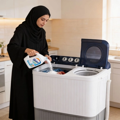 غسالة هام حوضين، 10 كيلو، ابيض - HMTT10000WH25